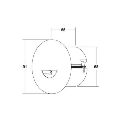 BRUMBERG Adapt Wall LED inbouwspot mat zwart