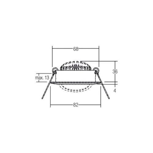 BRUMBERG BB03 inbouw RC driver rond structuurwit