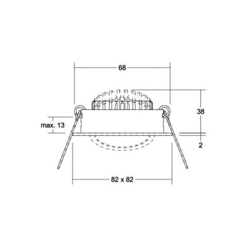 BRUMBERG BB05 inbouw RC aansluitbox structuurwit