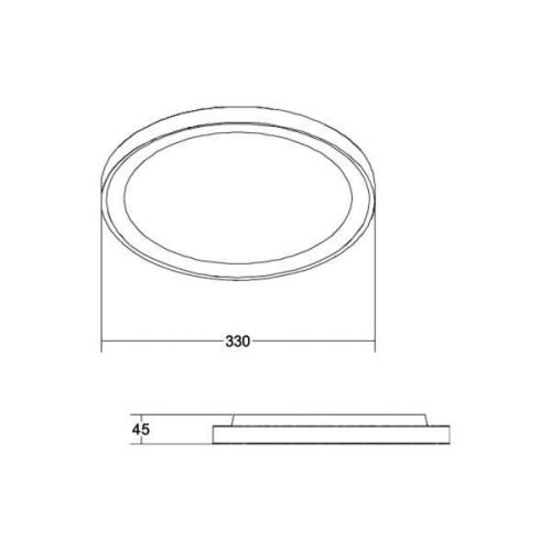 BRUMBERG Sunny Mini LED plafondlamp RC CCT wit