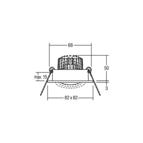 BRUMBERG BB19 dim2wam RC aansluitbox chroom