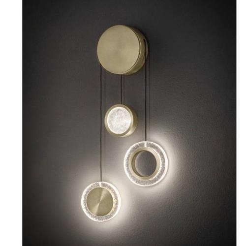 LED wandlamp Yo-Yo B, goud