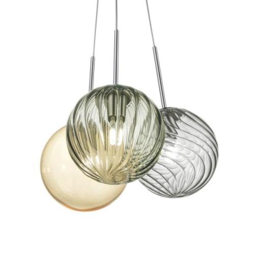 Hanglamp Bubble, 3-lamps, nikkel