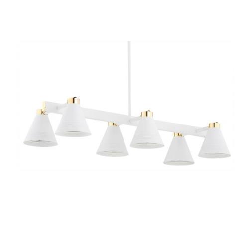 Avenidos hanglamp, 6-lamps, wit