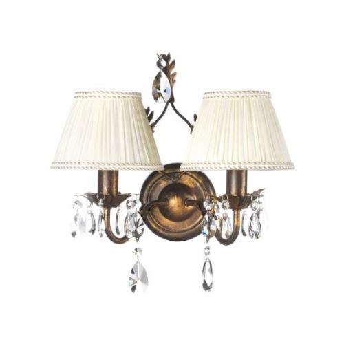 Wandlamp Karen 2-lamps brons