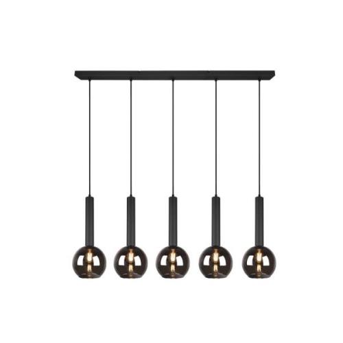 Clayton hanglamp, 5-lamps uitvoering