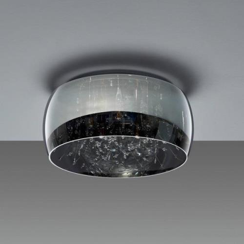 Plafondlamp Crystel van glas, chroom, Ø 50 cm