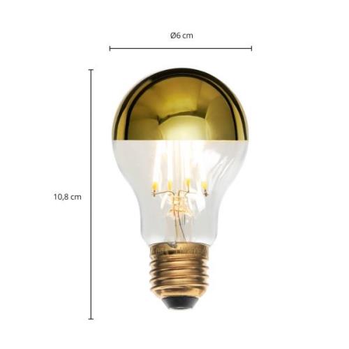 E27 3,5W kopspiegellamp A60, 2700K goud