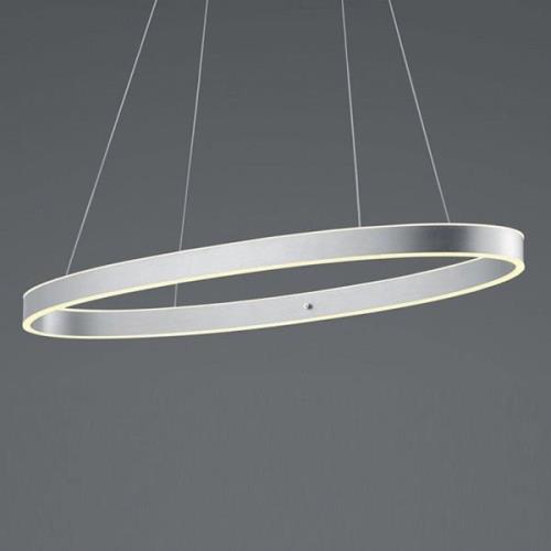 LED hanglamp Delta, rond, alu mat