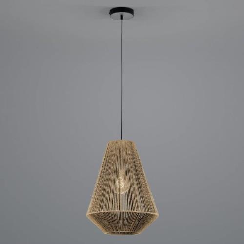 Rope hanglamp van papier, bruin, Ø 33cm