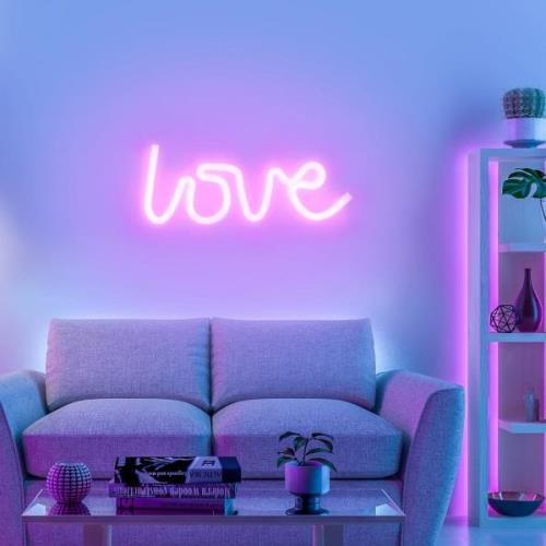 LED wandlamp Neon Love, USB