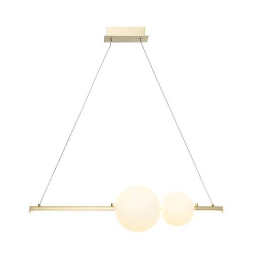 LED hanglamp 22108 2-lamps goud mat/opaal