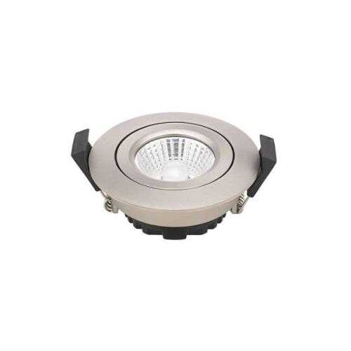 LED plafondinbouwspot Diled, Ø 8,5cm, 6 W, Dime, staal