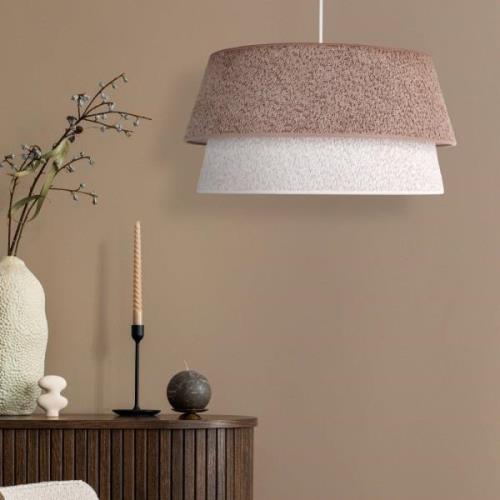 Hanglamp Boucle, Ø 50 cm, cappuccino/ecru