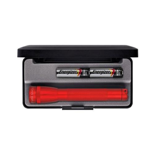 Maglite zaklamp Mini, 2 Cell AA, Box, rood