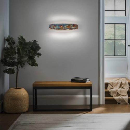 Quitani LED wandlamp Persida, slagmetaal, goudkleurig