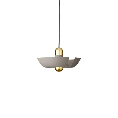 AYTM Cycnus hanglamp, taupe, Ø 30 cm, aluminium, E27