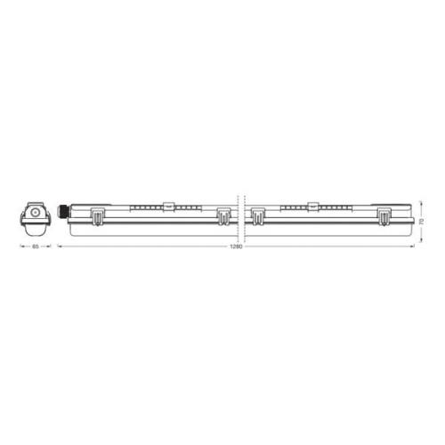 LEDVANCE Submarine PCR 120 G13 T8 13,5 W vochtbestendige lamp