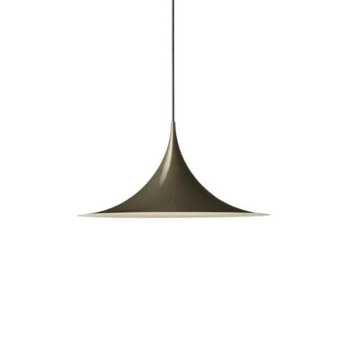 Gubi Semi hanglamp, Ø 47 cm, cacaobruin glanzend