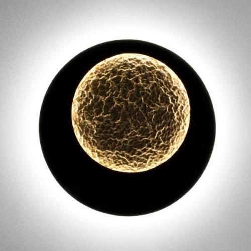 Plenilunio LED wandlamp, bruin-zwart-goudkleurig, 60 cm