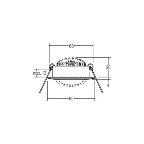 BRUMBERG BB03 Spot RC driver ronde aansluitdoos structuur wit