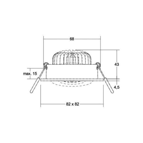 BRUMBERG BB37 RC driver ronde aansluitdoos structuur wit