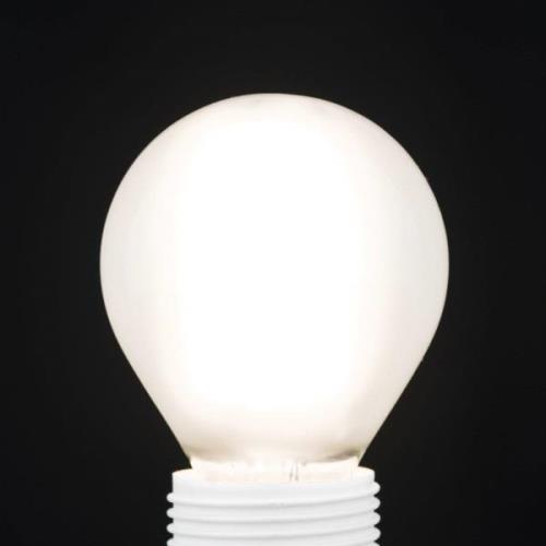 LED lamp E14 G45, mat, 6W, 2.700 K, 720 lm, dimbaar