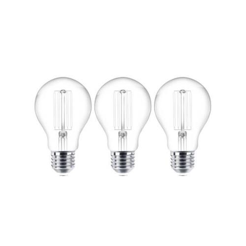 LED filament lamp E27 set van 3 4W 470 lmclear 2.700K