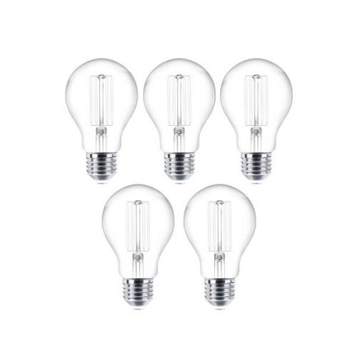 LED filament lamp E27 set van 5 7W 806 lm helder 2.700K