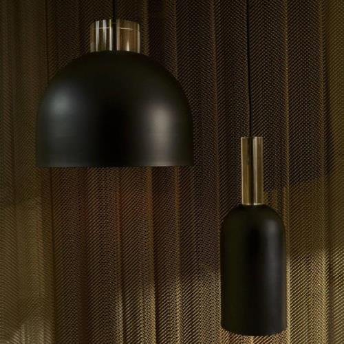 Hanglamp AYTM Luceo, rond, zwart, Ø 28 cm