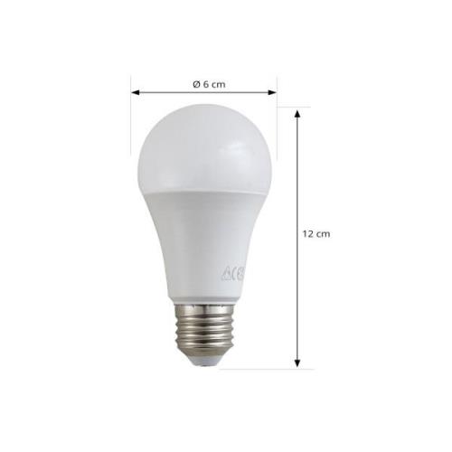 LED lamp, opaal, E27, A60, 4,3W, 2700K, 806 Lumen