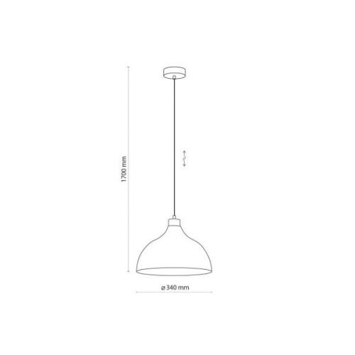 Envostar hanglamp Kaitt, houtdetail, Ø 34 cm, groen