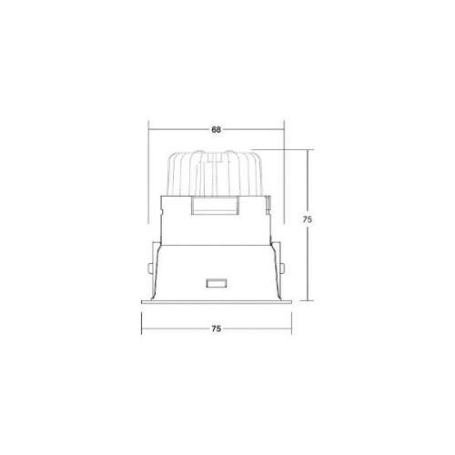 BRUMBERG LED inbouwdownlight Binato RC dimbaar 4000K zwart