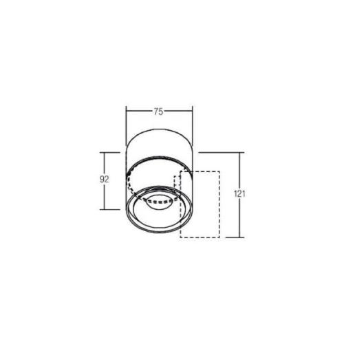 BRUMBERG LED plafondspot Circle Mini, Ø 7,5 cm, wit