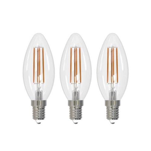 Arcchio LED filament lamp E14 kaars, set van 3, 2700 K