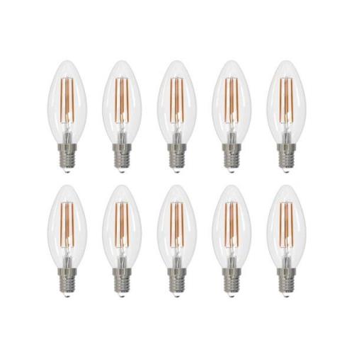 Arcchio LED filament lamp E14 kaars set van 10, 3000 K