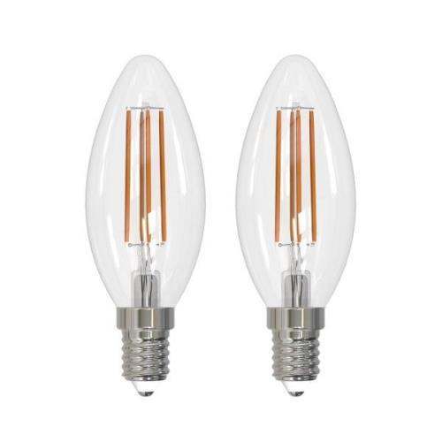 Arcchio LED filament lamp E14 kaars, set van 2, 4000 K