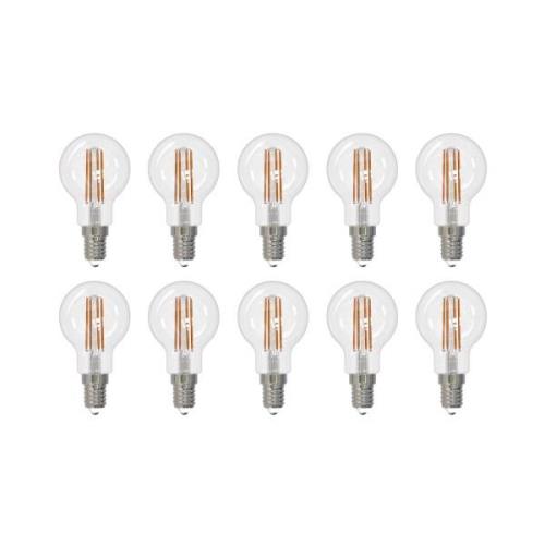 Arcchio LED filament lamp E14 G45, set van 10, 4000 K