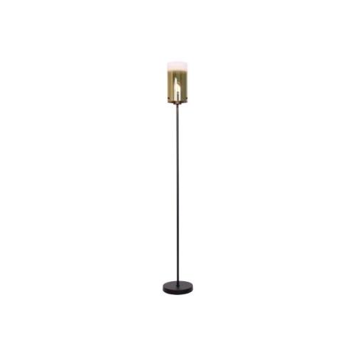Ventotto vloerlamp, zwart/goud, hoogte 165 cm, metaal/glas