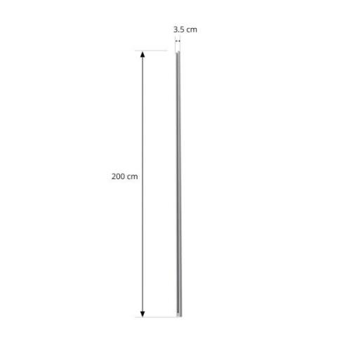 Lindby Linaro stroomrail, 2 m, wit, 2-fasen railsysteem