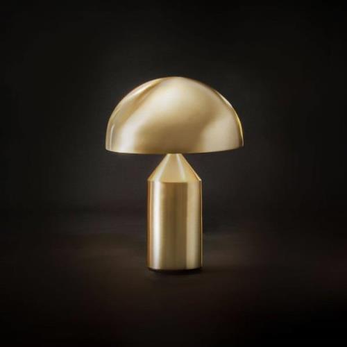 Oluce Atollo tafellamp, aluminium, Ø 25 cm, goud