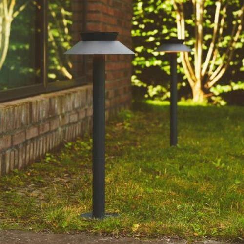 LED tuinpadverlichting Justina, bewegingsmelder, antraciet