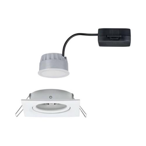 Paulmann LED-spot Nova Coin vierkant, dimbaar, wit