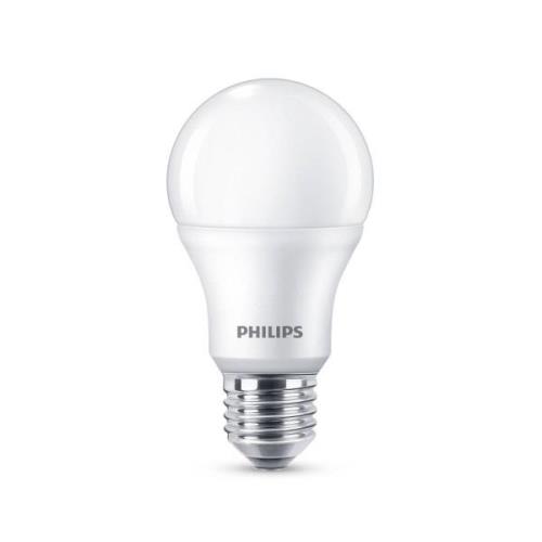 Philips E27 LED lamp A60 8W 2700K mat 4/pak