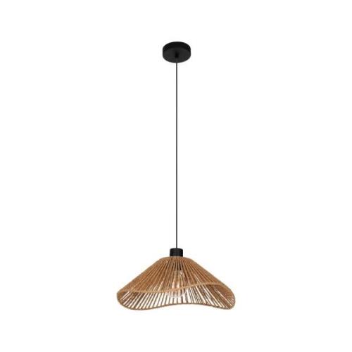 Lavister hanglamp, zwart/naturel, papier