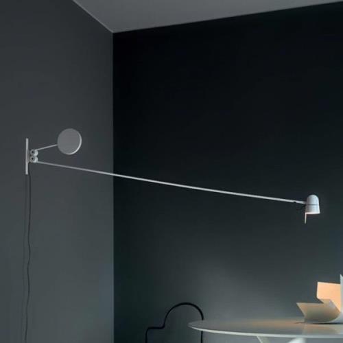 Extravagante LED wandlamp Counterbalance, wit