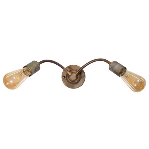 Wandlamp Allen, brons antiek, 2-lamps