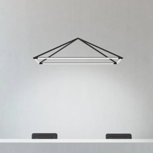 LEDS-C4 Tubs LED hanglamp mat-zwart 120x80 cm