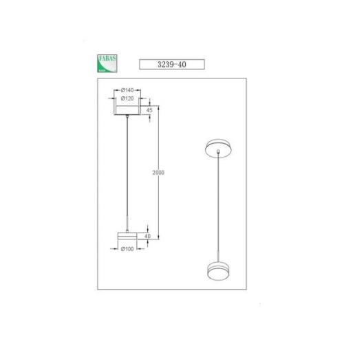 Hanglamp Dunk, aluminium, 1-lamp, 3.000 K, metaal