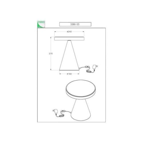 Neutra LED tafellamp, hoogte 27 cm, mat goud, touchdimmer